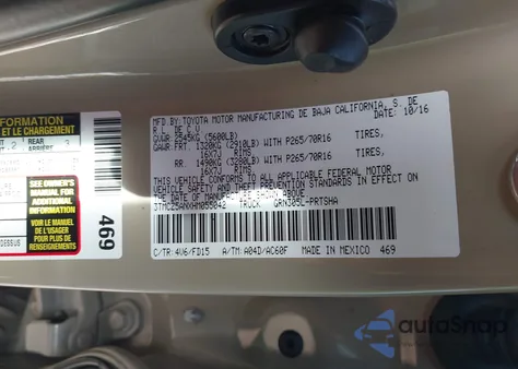 2017 Toyota Tacoma Trd Off Road from USA, damaged, VIN 3TMCZ5ANXHM055042